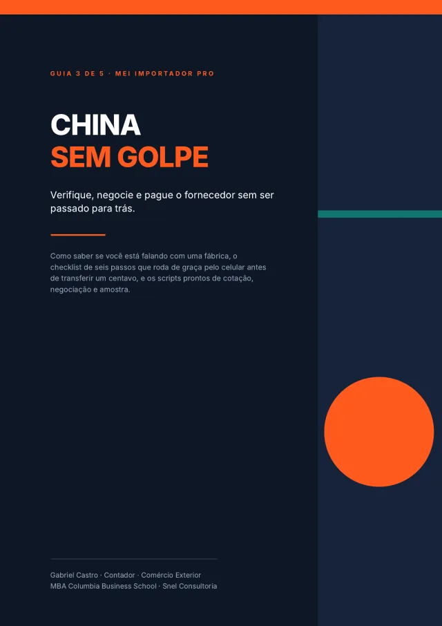 Capa do guia 03: China Sem Golpe